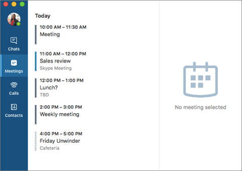 do a meeting on skype for business on mac